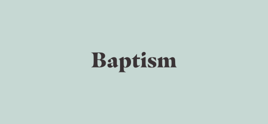 Baptism - Website